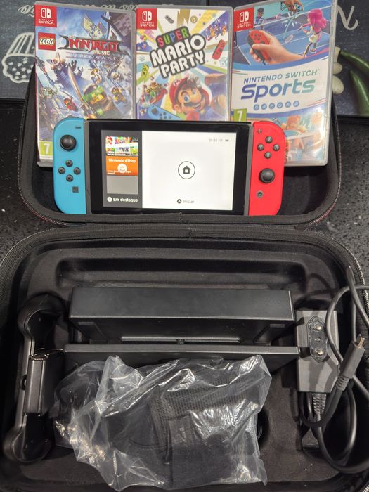 Nintendo switch com extras
