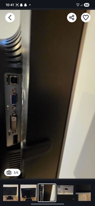 Monitor biurowy LED HP LA2205wg 22" DisplayPort DVI VGA klasa B