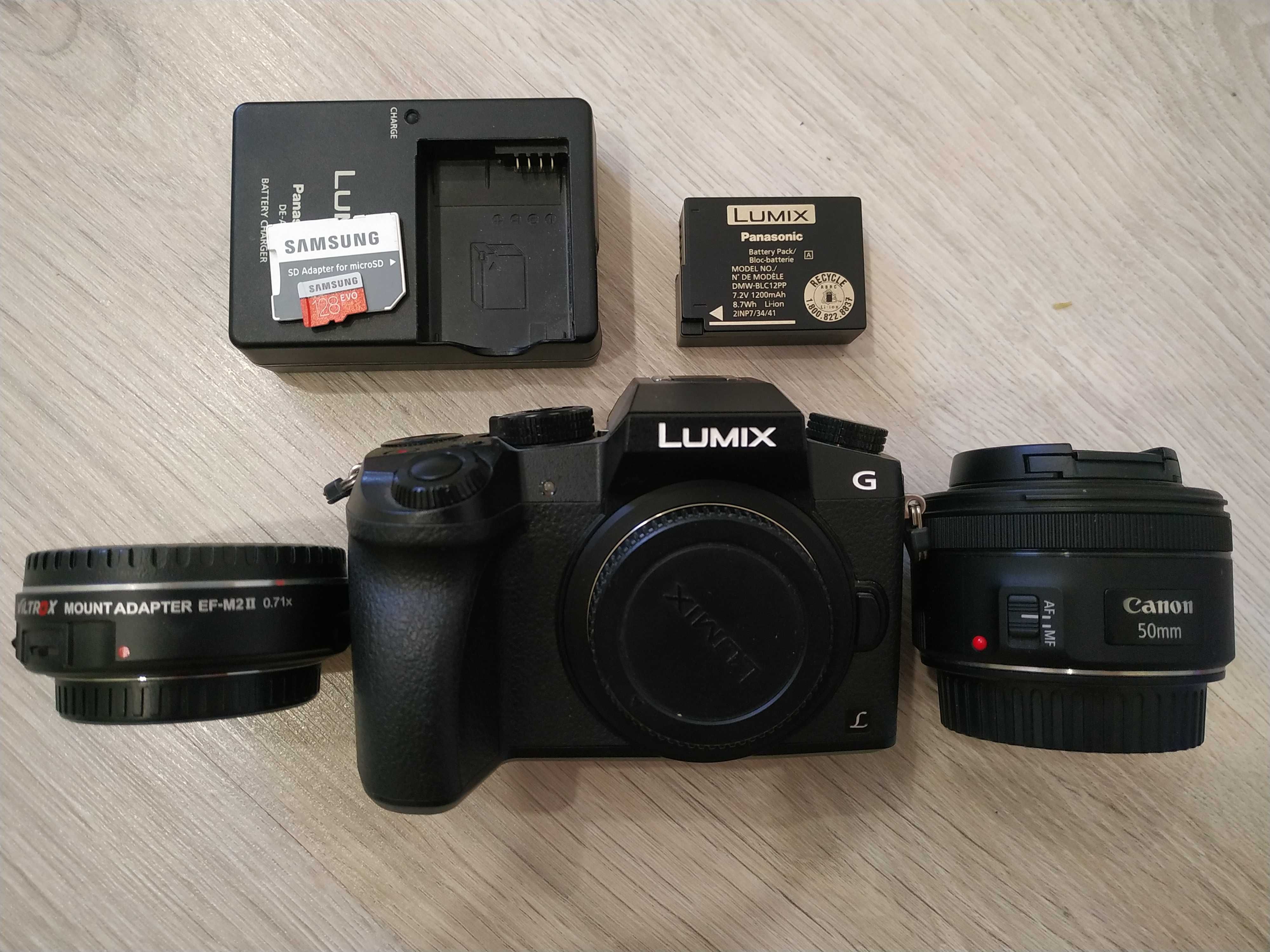 Panasonic G7 з Viltrox EF-M2 II в гарному стані
