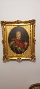 Obraz J. Sobieski olej na płótnie.
