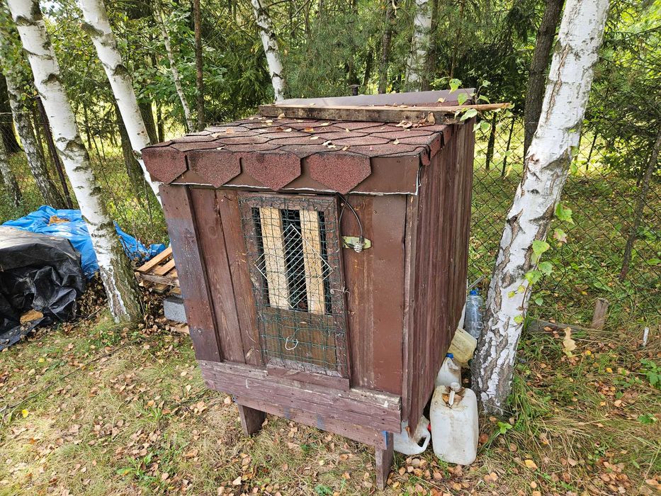 Duża ocieplona Klatka buda dla królika/ schowek