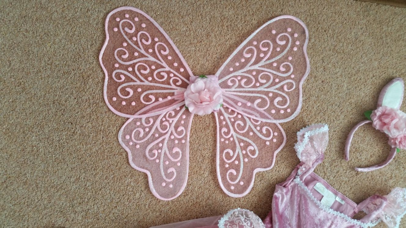 Przepiękny strój kostium karnawałowy wróżka motyl Fairy Dust 5-6 lat