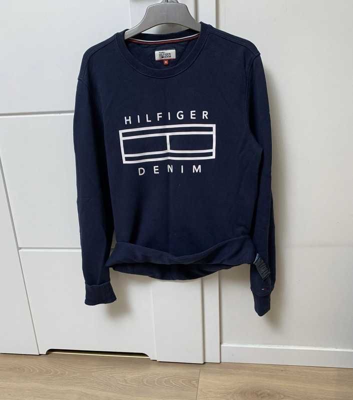 Bluza Tommy Hilfiger męska r:M granatowa, stan bardzo dobry