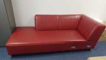 Sofa narożna z naturalnej skóry