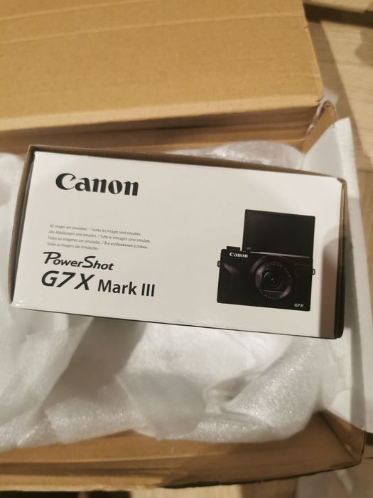 Canon G7X III NOVA 3 anos garantia, Preta