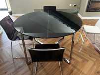 Mesa de jantar em vidro Calligaris