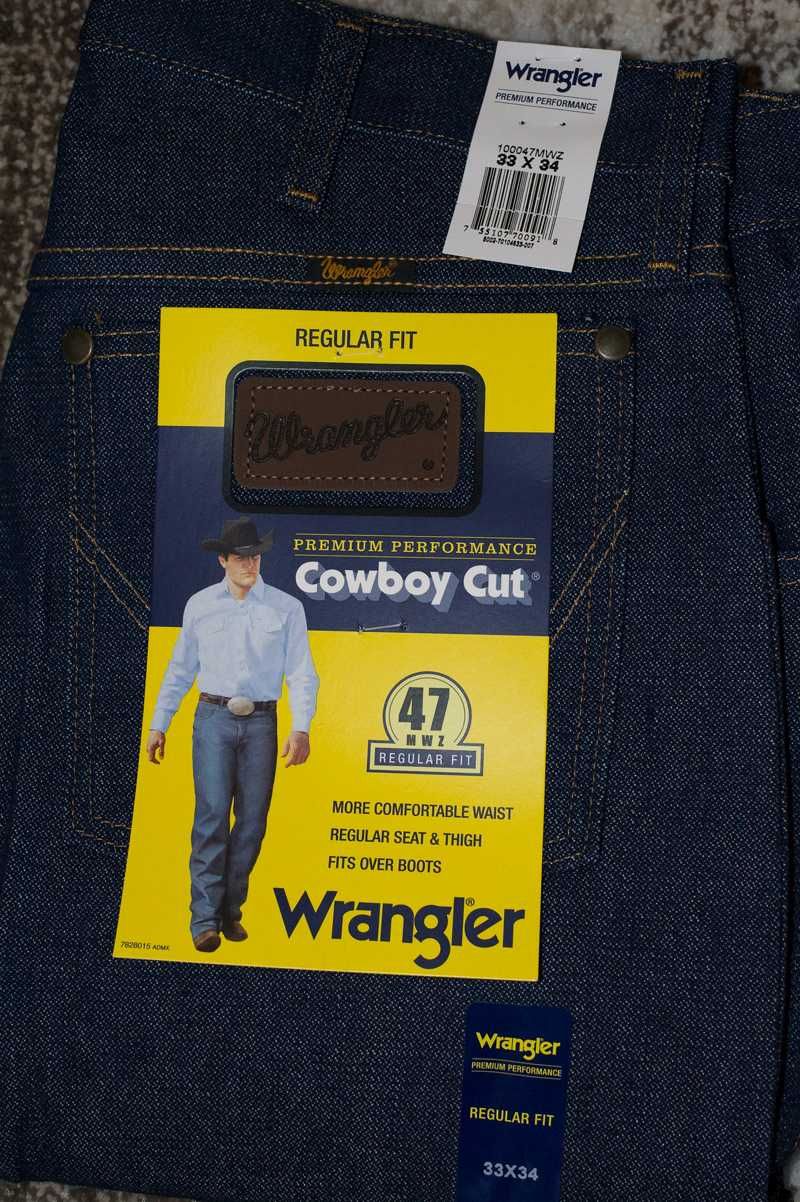 Джинси 33x34 Wrangler 47MWZ Rigid PREMIUM PERFORMANCE Cowboy Cut 33x34