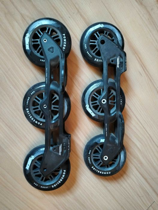 Szyny Powerslide Elite Casted AL Frame 231 (3x100mm) - Trinity Czarna