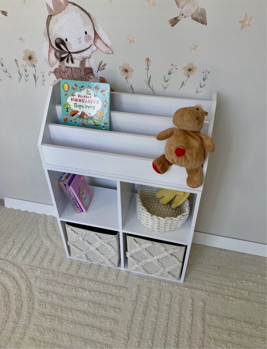 Стелаж Шафа Поличка дитяча для іграшок книг Стелаж Полка для игрушек