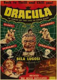PIĘKNY plakat filmowy vintage DRACULA