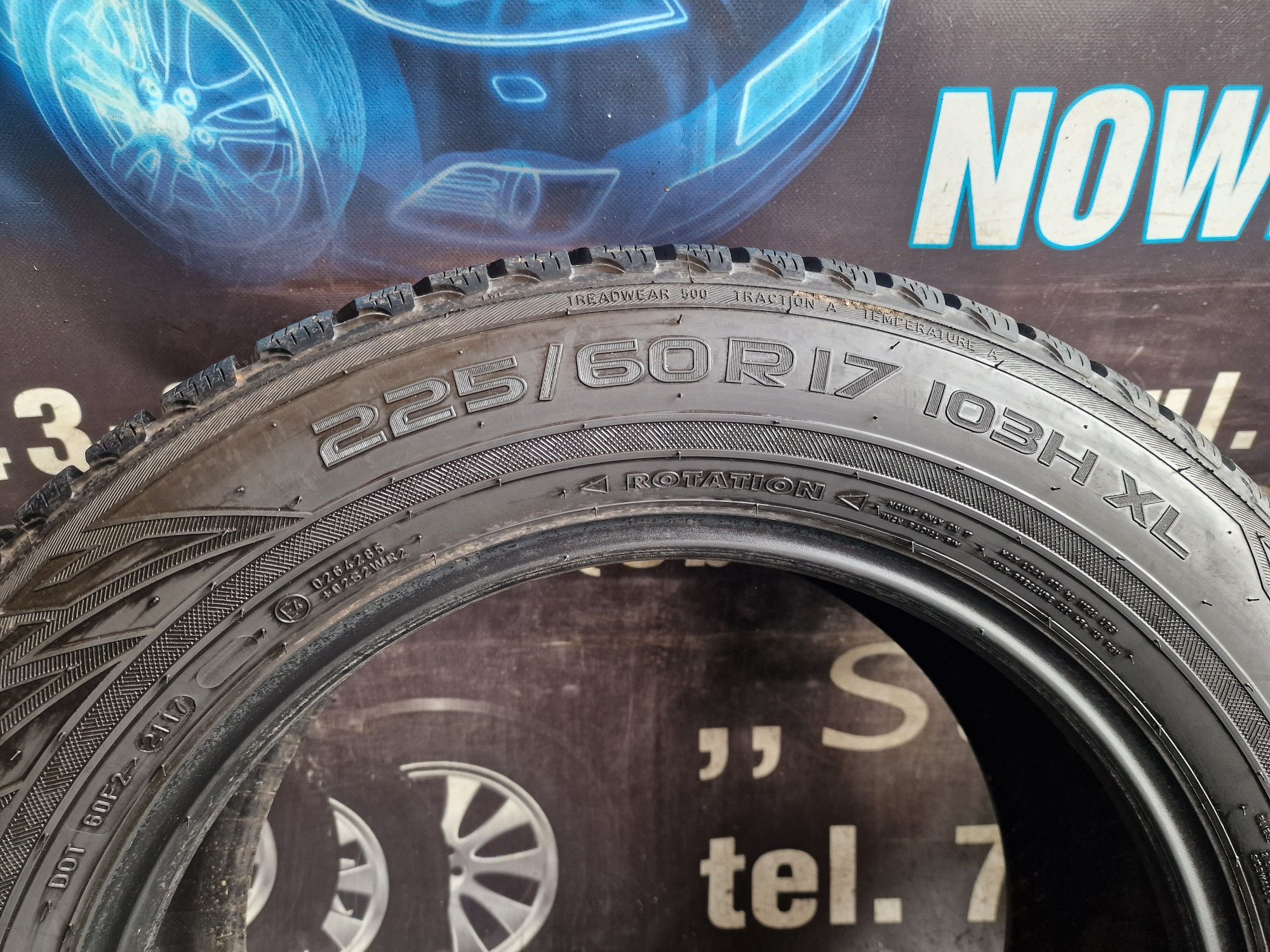 Opony zimowe 225/60/17 Nokian Para 6.5mm