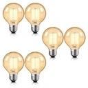 Żarówki MASTERY MART LED E27 G80 6 szt ciepła biel F vintage 4W 400LM
