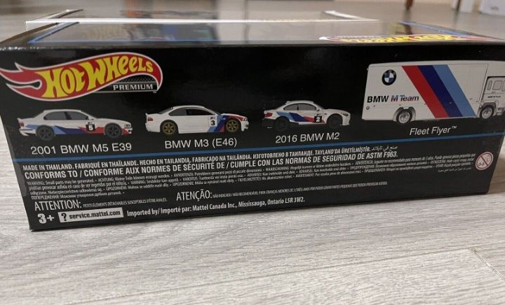 Hot wheels premium pack de 1 fleet flyer e 1 bmw m2, m3 e m5