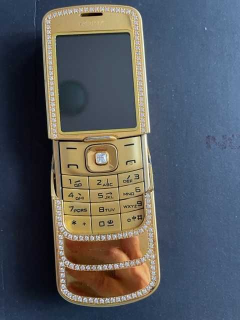 Nokia 8600 Luna GOLD Cyrkonie nowa kompletny zestaw