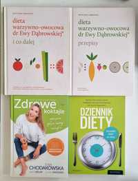 Chodakowska post Dąbrowskiej zestaw książek dietetycznych zdrowie