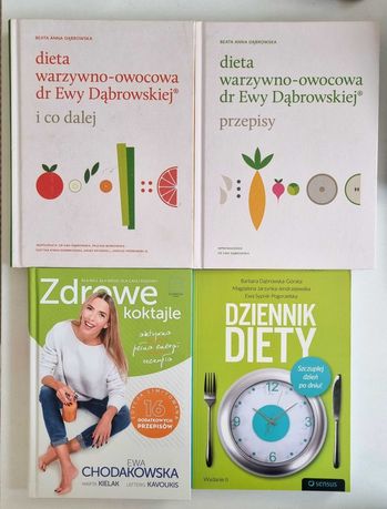 Chodakowska post Dąbrowskiej Dzienn diety Zestaw książek dietetycznych