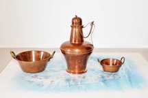 Conjunto de Peças em Cobre