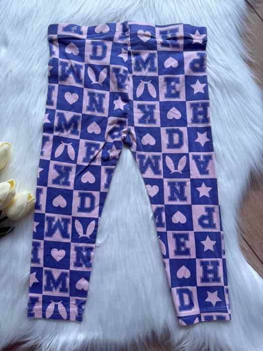 Nowe bez metki legginsy pepco rozmiar 92 fioletowo różowe