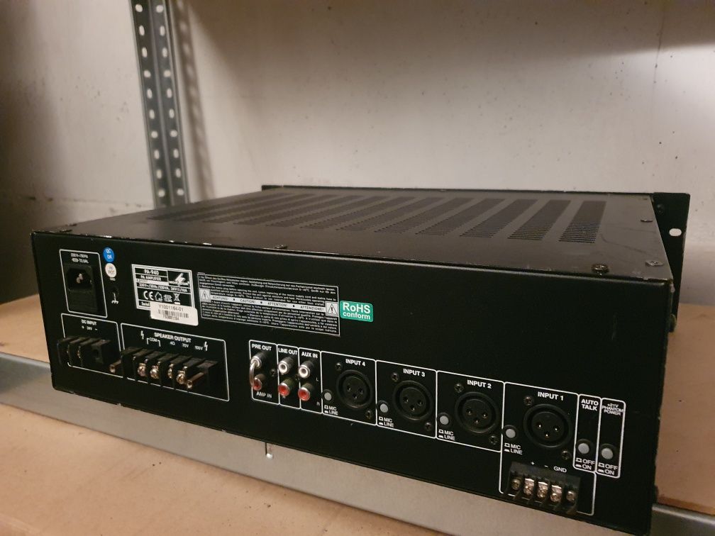Monacor PA-940, wzmacniacz miksujący pa, mono
