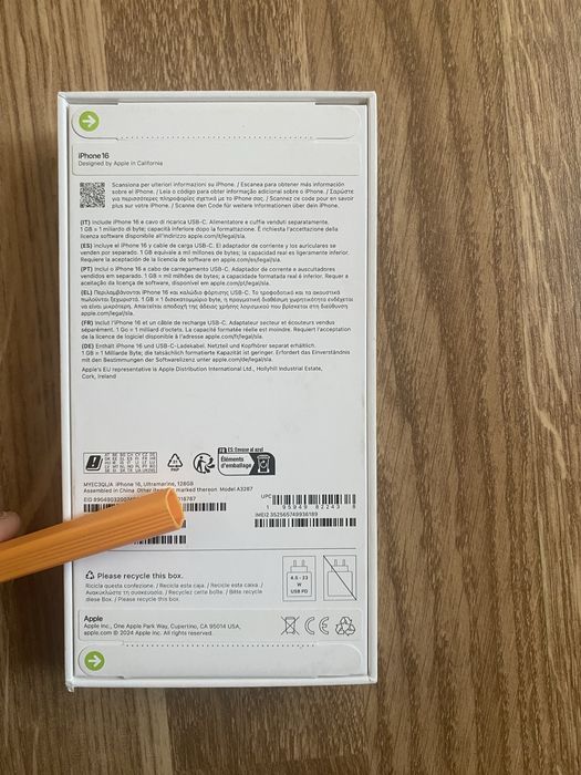 Iphone 16 128GB Novo Selado