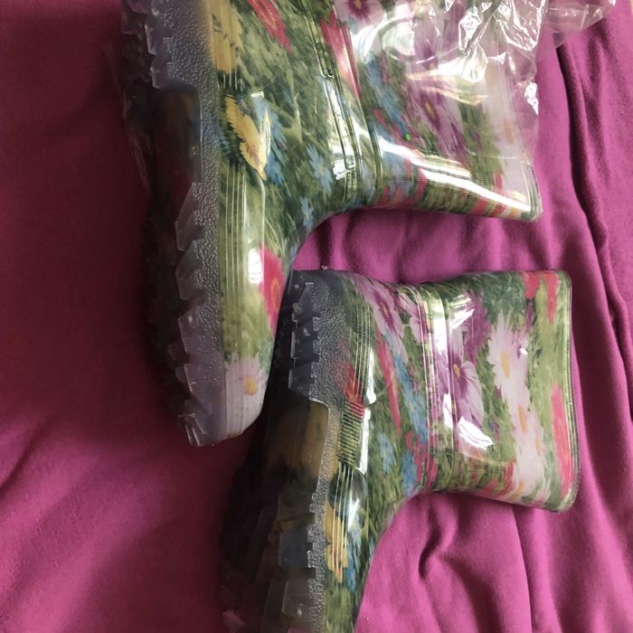 Kalosze damskie w kwiaty