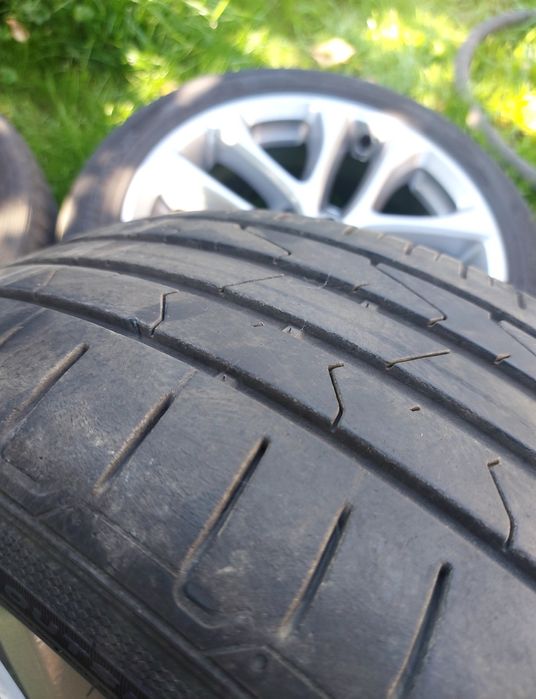 Felgi Renault Megane 4 IV oryginalne, czujnik opony Hankook 205/50 R17