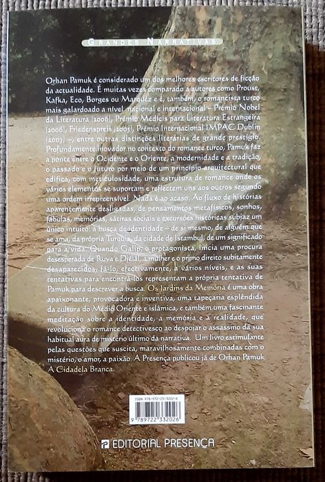 Livro OS JARDINS DA MEMÓRIA - Novo! A Estrear! Novo!