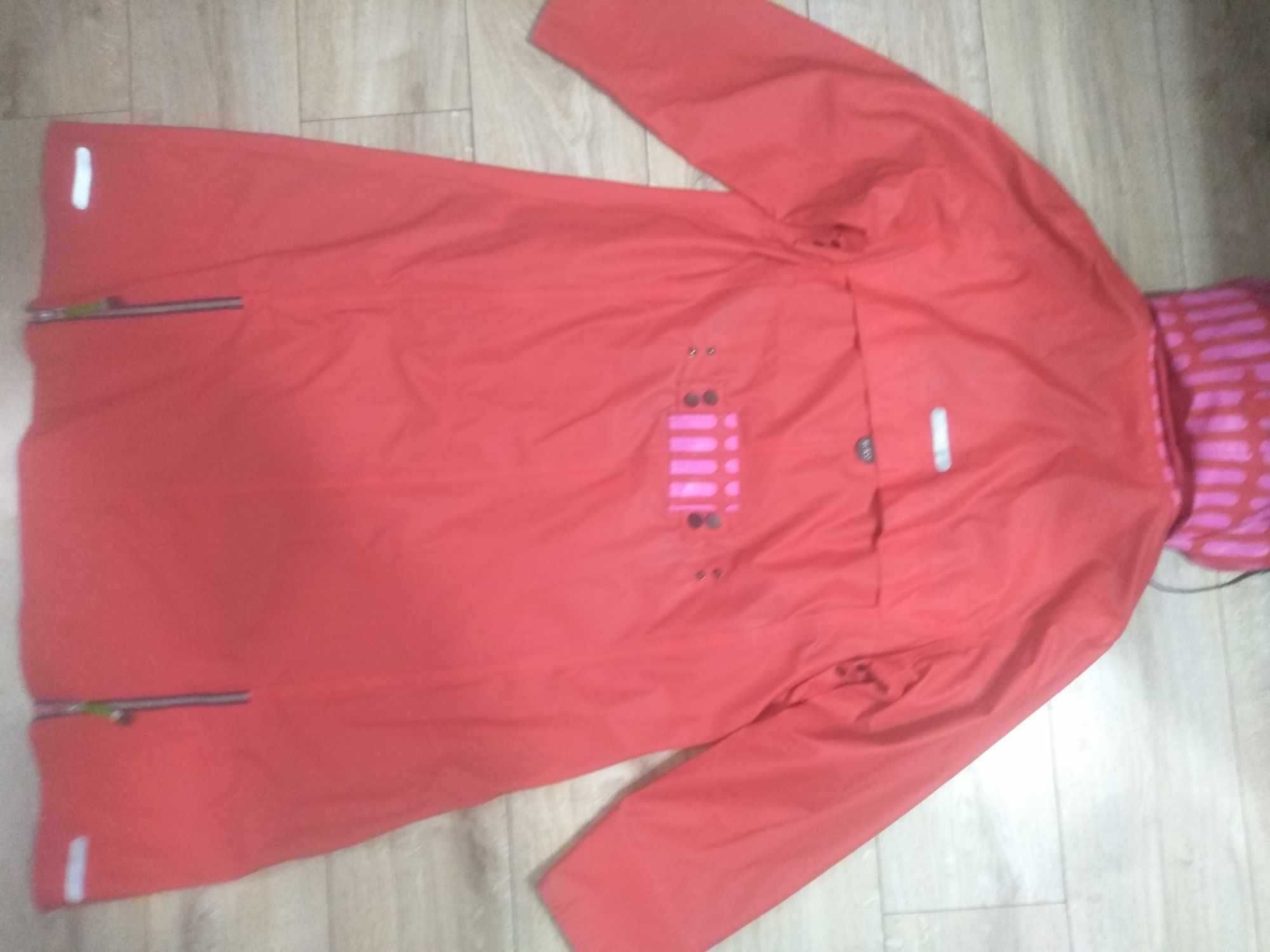 Blaest by Lilleboae red rain jacket coat XXL płaszcz premium