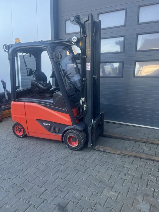 Wózek elektrycny Linde E20 550cm triplex 4 sekcia pół kabina