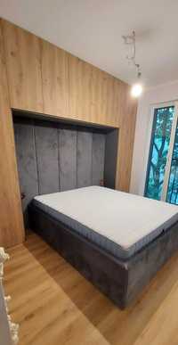 Łóżko tapicerowane sypialniane 160x200 cm, kontynentalne na wymiar