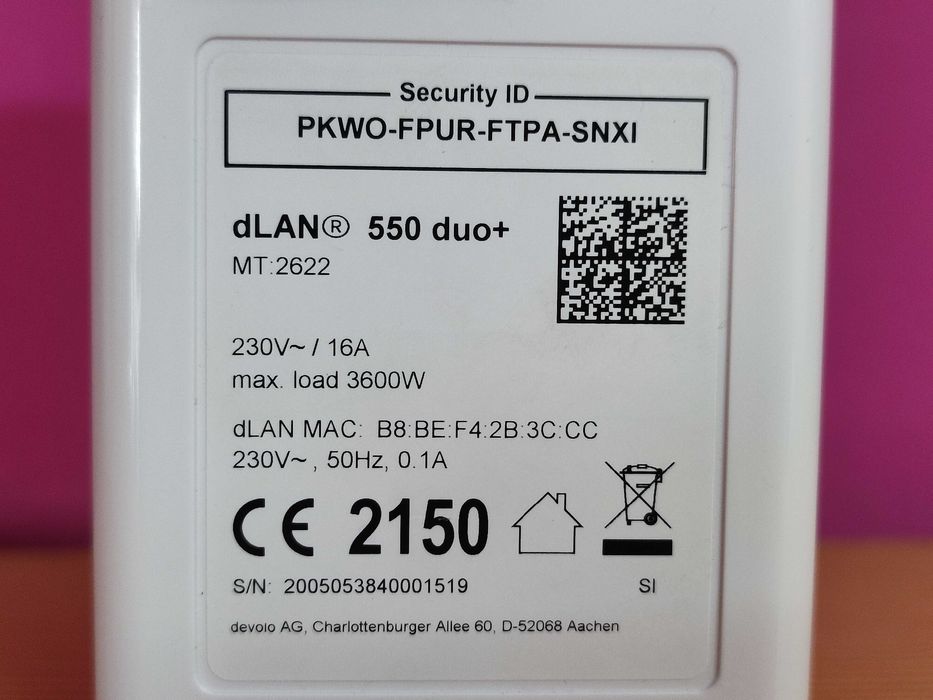 Devolo dLAN 550 duo+ Powerline