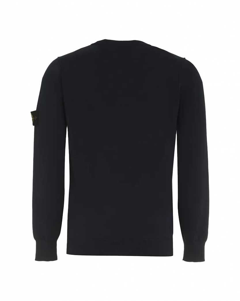 Светр Stone Island 8015540 Cotton Crew-Neck Sweater Blue