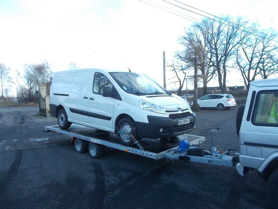 Wypożyczalnia przyczepa laweta platforma 5m wynajem Inowrocław