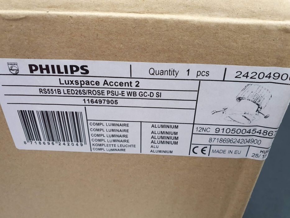 Lampy Philips LuxSpace Accent 2 RS551B - Nowe