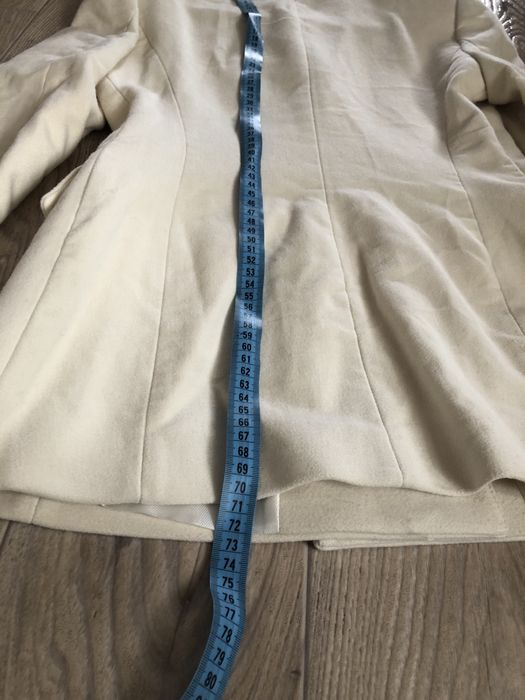 Zara пальто піджак жакет молочний білий весняне розмір s 26 куртка