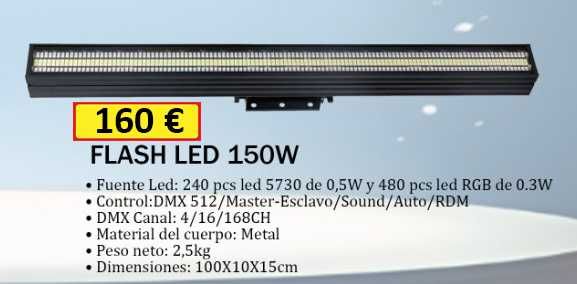 Beam 14R 7R Wash LED Flash Strob novos com garantia,