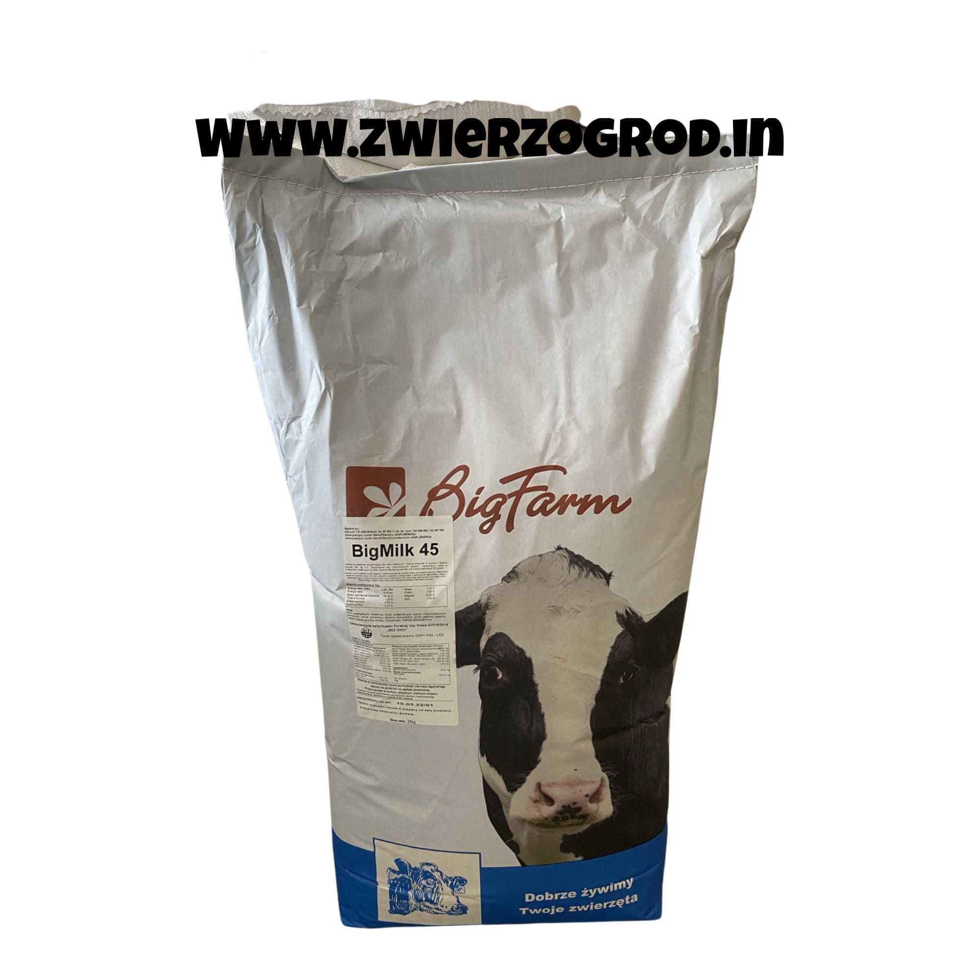 **BIG MILK Koncentrat dla bydła mlecznego i opasowego 45 % Białka 25kg