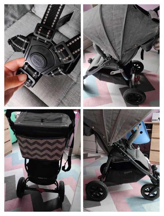 Wózek valco baby snap 4 pompowane koła