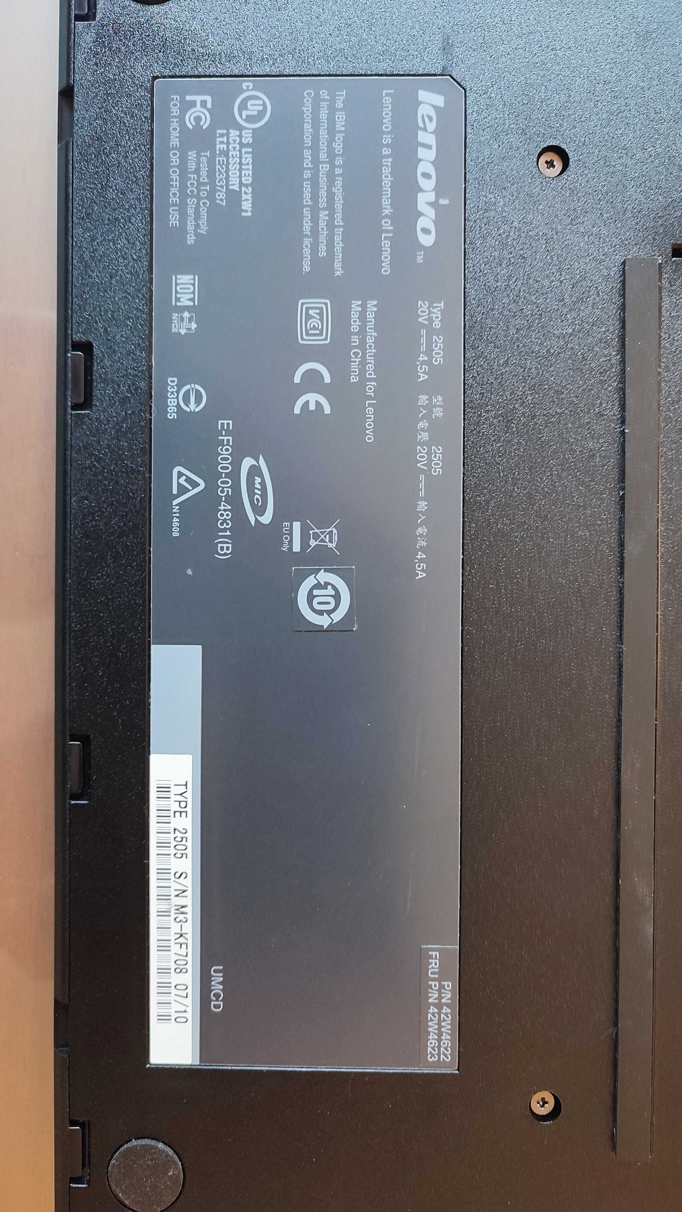 Docking Station Lenovo com Carregador.