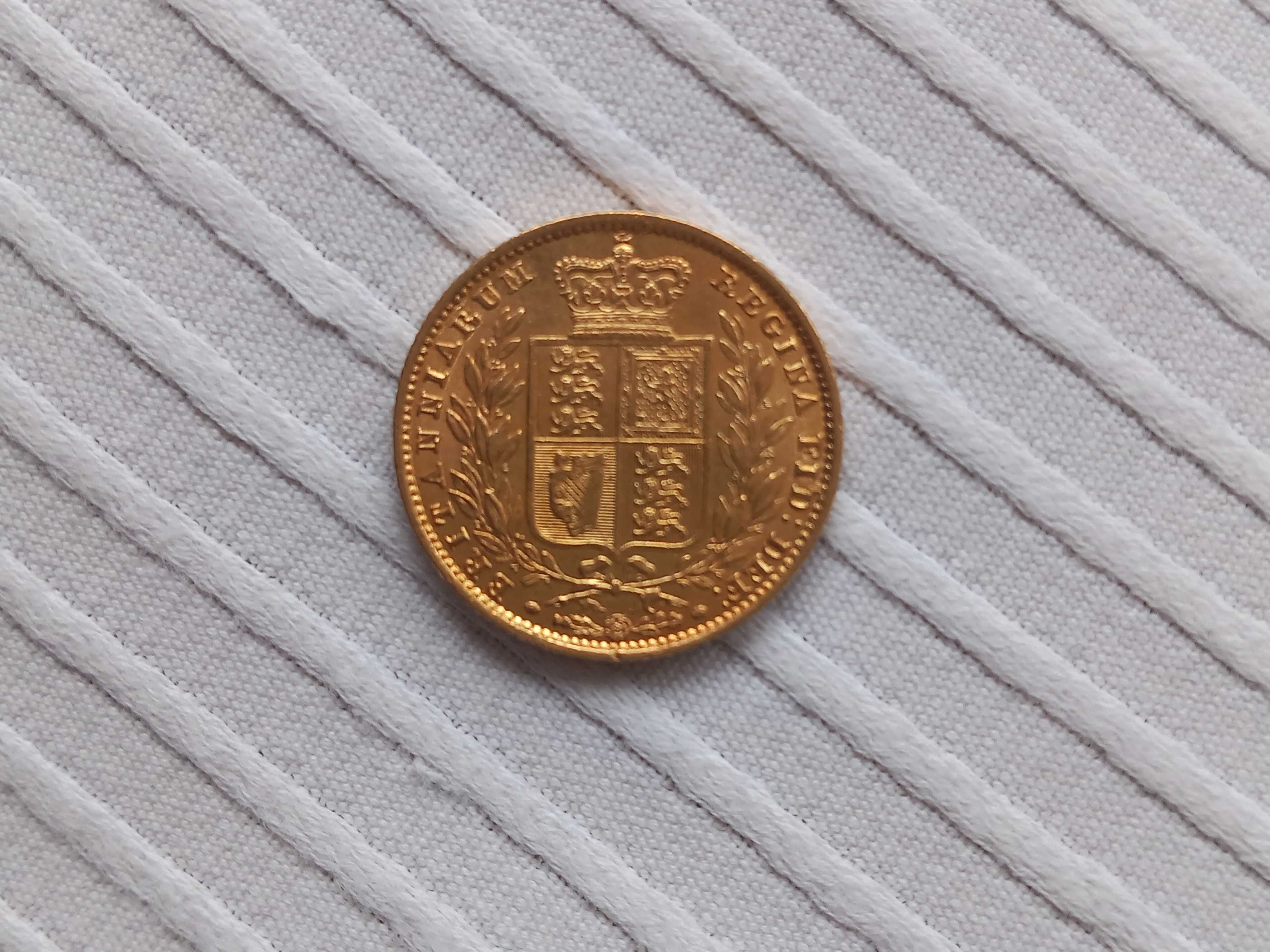 Moeda Libra 1857 Inglaterra