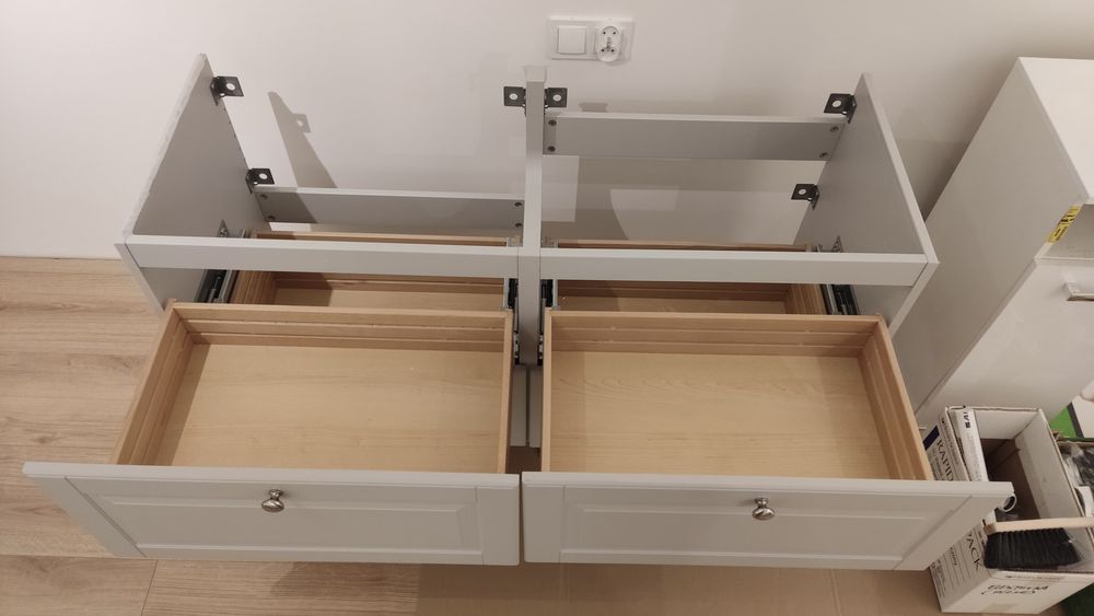 Mniej niż 50% ceny, szafka łazienkowa Ikea 120cm, 4 szuflady