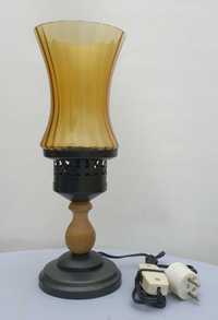 Lampa stołowa z cylindrycznym kloszem - niespotykana z lat 90tych