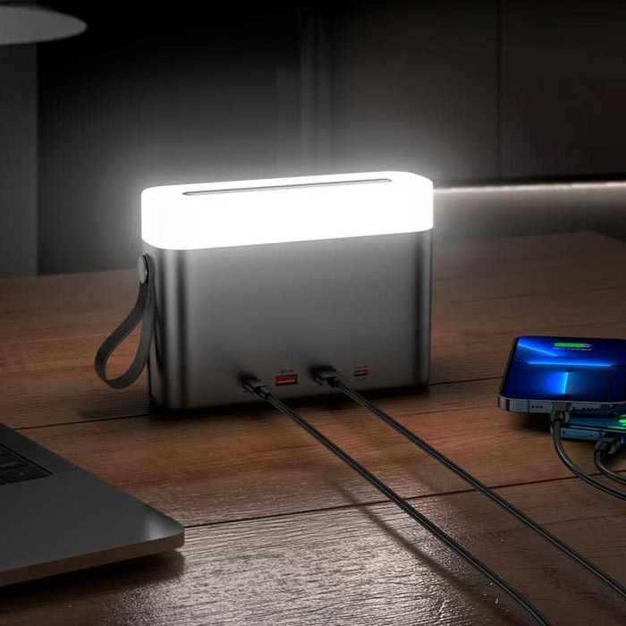 Павербанк Hoco J94A 50000 mAh 22.5W 2USB/2Type-C з PD/QC та ліхтариком