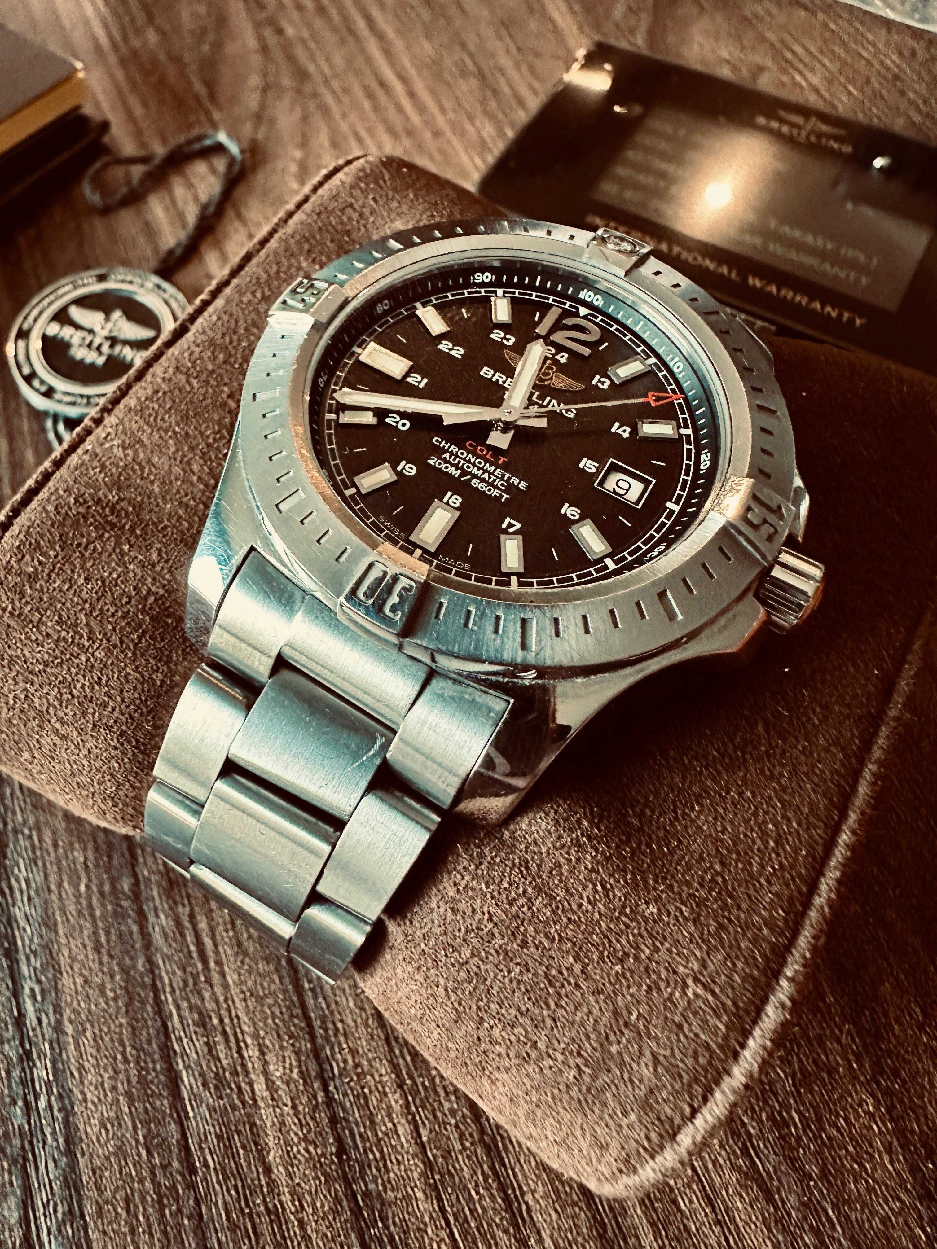 Zegarek Breitling Colt 44 Automatic A17388 – stan idealny, komplet