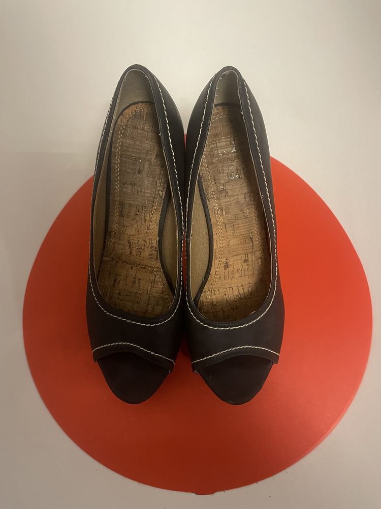 Eleganckie buty szpilki / słupek roz. 41  czarne