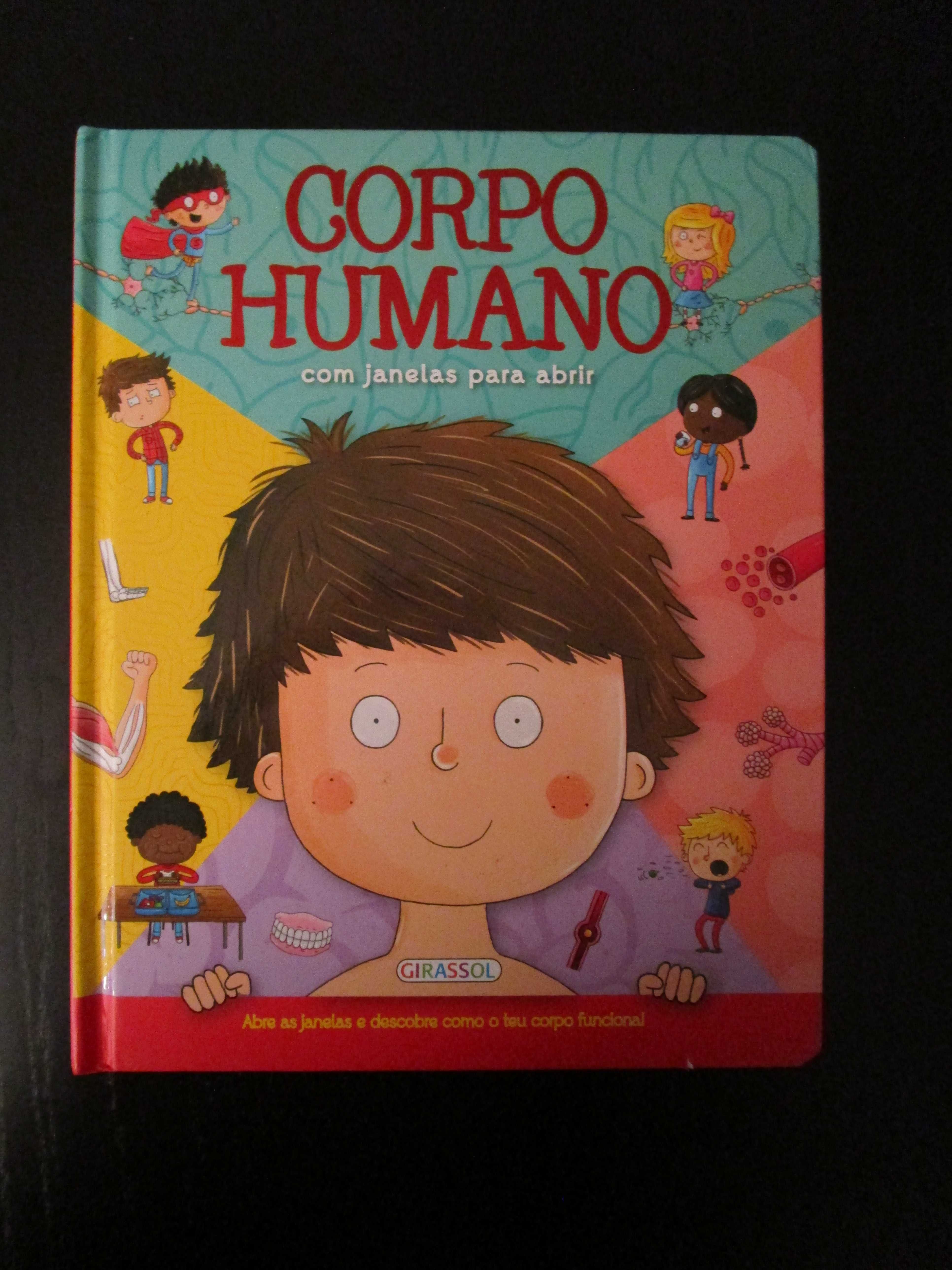 Livros educativos sobre a "Alimentação" e o "Corpo Humano" (10€ cada)