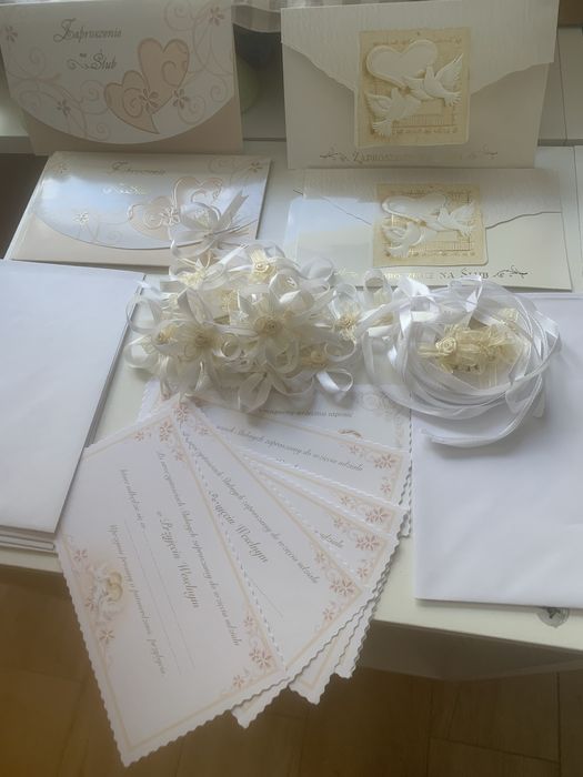 Zaproszenia na Ślub + Przypinki Weselne