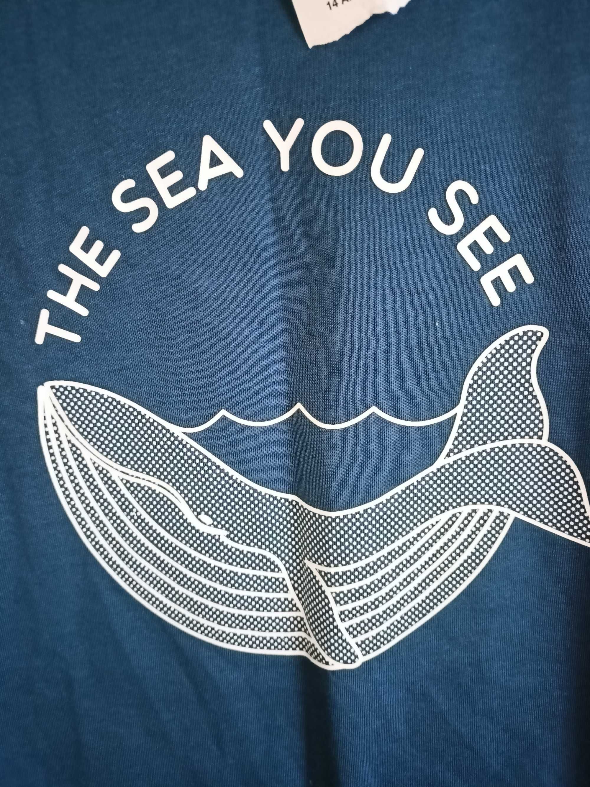 Bluza Teeshirt "The sea you see" na chłopca 14 lat