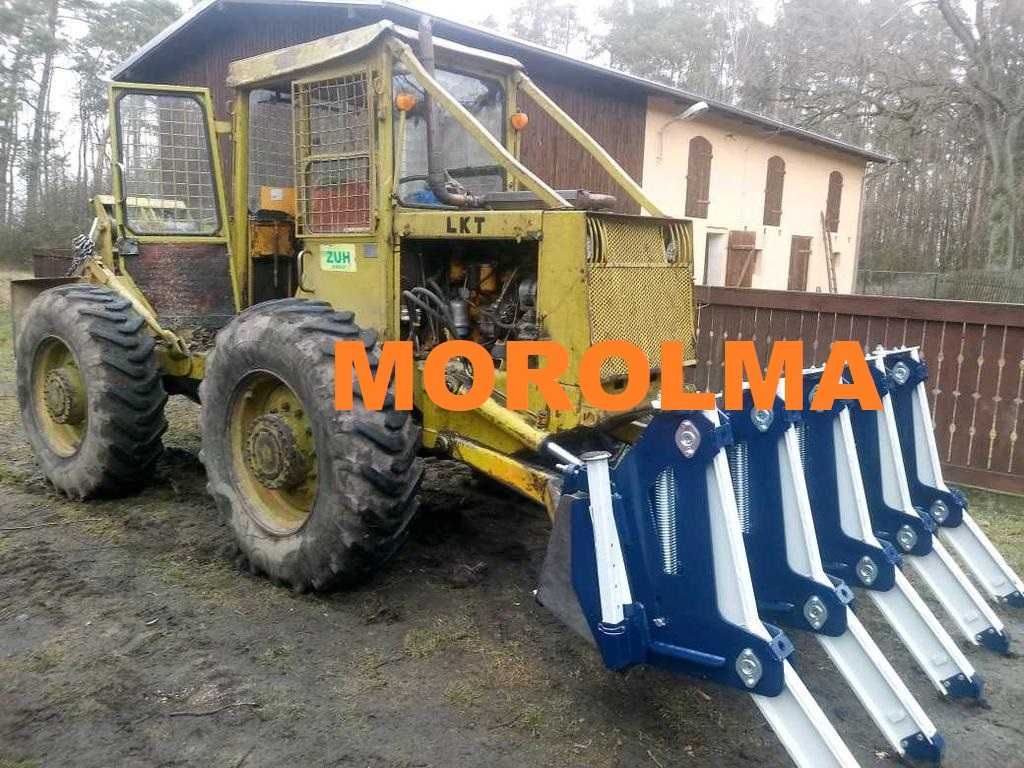 Brona leśna zgrabiarka do gałęzi drzew FK MACHINERY grabie leśne spych