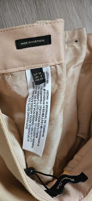 Massimo Dutti 100% wełniane spodnie XS